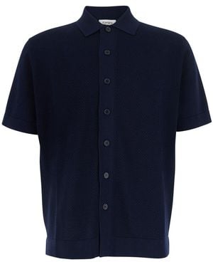 Kangra Shirt With Long Sleeves And Classic Collar - Blue