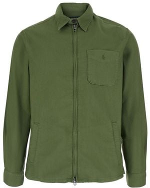 Polo Ralph Lauren Jacket With Front Zip Closure - Green
