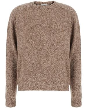 SOLOCASCMIR Jumper With Round Neck And Long Sleeves - Brown