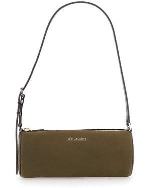 MICHAEL Michael Kors 'Izzy' Shoulder Bag With Logo Lettering On - Grey