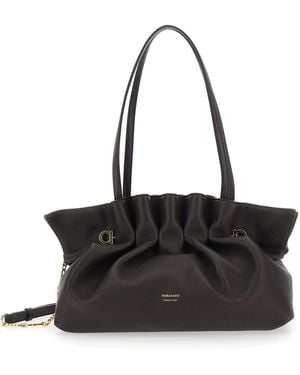 Ferragamo Soft Bag M - Black