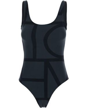 TOTEME Monogram Swimsuit - Blue