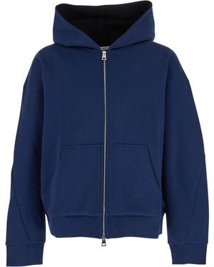 Givenchy Neoprene Con Cappuccio E Zip - Blue