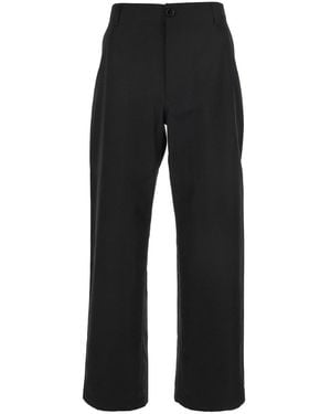 Gucci Trousers With Belt Loops And Web Detail On The Rear - Black