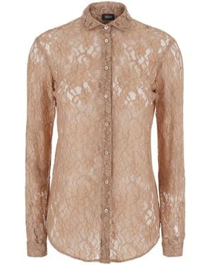 Le Plain Lace Shirt - Natural