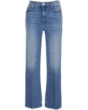 Mother Jeans 'The Kick It Ankle' Con Effetto Sbiancato - Blu