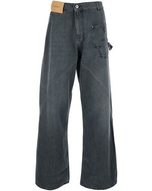 デニム・ジーパン J W ANDERSON Black denim wide-leg jeans (DT0102PG1595 999) CGM06862S_S001_1S.jpg?v=