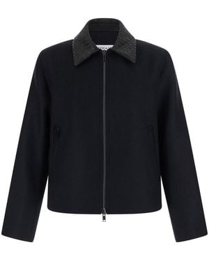 Bottega Veneta Splittable Wool Felt Jacket/
Double - Blue