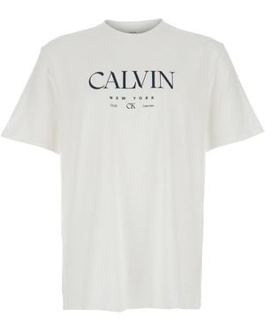 Calvin Klein T-Shirt With Lettering Logo - White