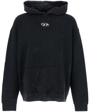 DIESEL Marmorized Hoodie - Blue