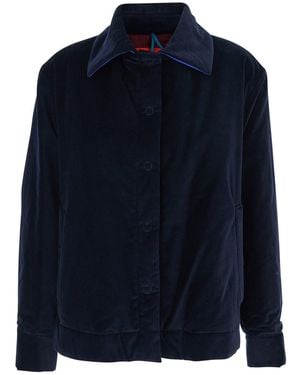 ..,merci Blue Jacket With Classic Collar And Down Filled Design In Fabric Woman