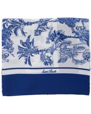 MC2 Saint Barth Silk Scarf Kitana - Blue