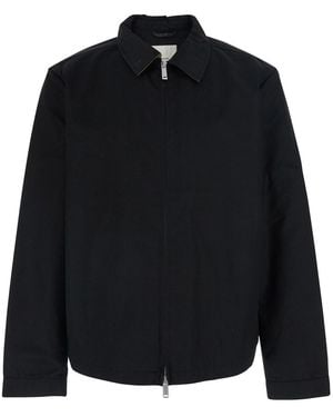 Calvin Klein Jacket With Classic Collar And Zip Closure On The Front - Black