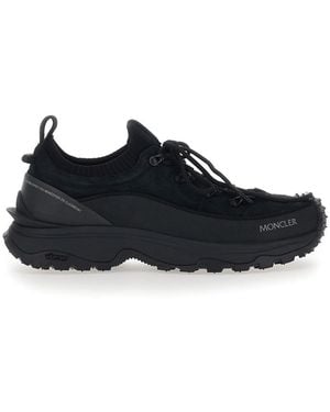 Moncler 'Trailgrip' Trainer With Logo Detail On The Front And Ch - Black