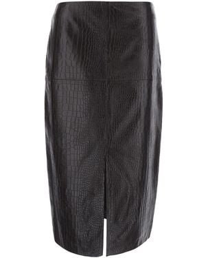 FEDERICA TOSI Skirt With A Single Slit - Black
