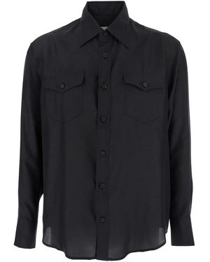 Tonywack Camicia Con Colletto Classico E Due Tasche Applicate Con Patt - Blu