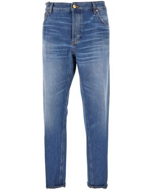 PT Torino Jeans 'Reggae' Con Gamba Affusolata E Patch Logo Sul Retro I - Blu