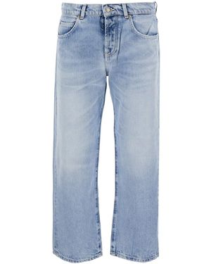 Roy Rogers Light Five-Pocket Jeans With Bead Details On The Back - Blue
