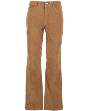 Arma 'Michela' Trousers With Belt Loop - Natural