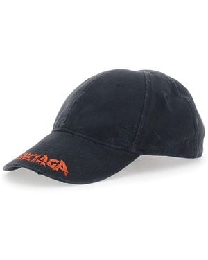 Balenciaga Baseball Cap With Logo Lettering On The Front - Blue