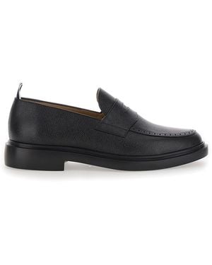 Thom Browne Mocassini Slip-On Con Dettaglio Loop - Nero