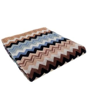 Missoni 'Adam' Beach Towel With Zigzag Motif - Grey