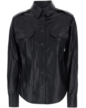 Isabel Marant 'Noee' Shirt With Classic Collar And Front Patch Pockets - Black