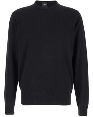 Plain Maglia Girocollo - Blu