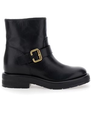 Chloé 'Coddington' Ankle Boots With Paddington Buckle - Black