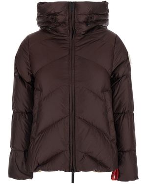 AFTER LABEL Helsinski Puffer Is A Down Jacket With A Collar And Long S - Brown