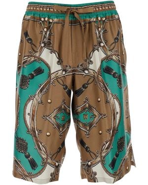 Dolce & Gabbana Dolce & Gabbana Seta Stampata Foulard - Blue