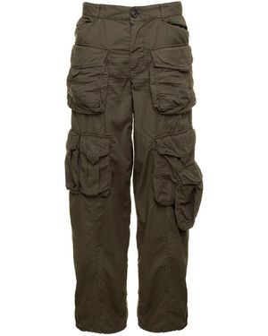 DSquared² Low Waisted Cargo Trousers - Green