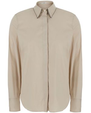 Brunello Cucinelli Cotton Shirt - Neutro