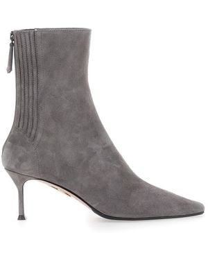 Aquazzura 'Saint Honore' Ankle Boots With High Stiletto Heel - Grey