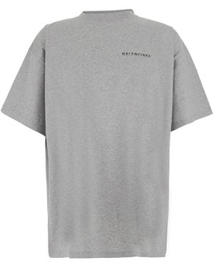 Balenciaga Zn Bal Back Gradient Dry Jer - Grey