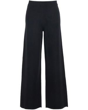 P.A.R.O.S.H. P.A.R.O..H. Trousers With Pull-On Design And Wide Leg - Blue