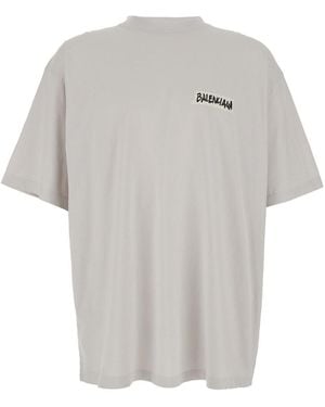 Balenciaga T-Shirt Cotton T-Shirts - White