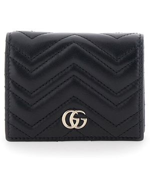 Gucci Wallet Gg Marmont Leather - Black