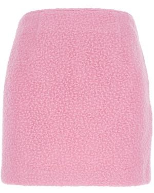 ATELIER EDITION Mini Skirt With Hidden Side Closure - Pink