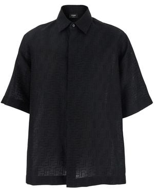 Fendi Linen Shirt - Black
