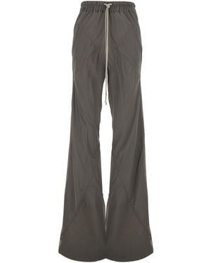 Rick Owens 'Bias' Trousers With Elastic Waist With Drawstring - Grey