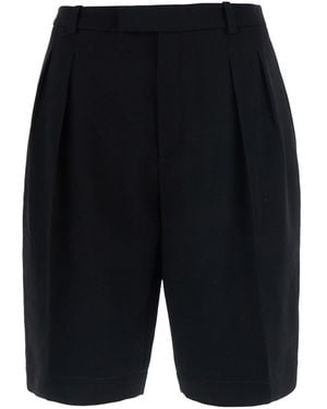 Saint Laurent Bermuda Shorts Wool - Blue