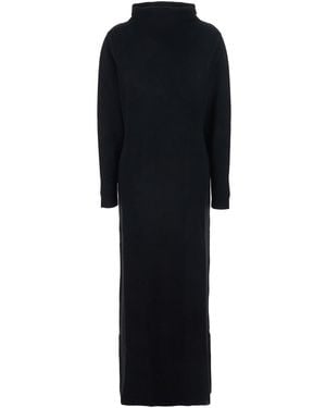 P.A.R.O.S.H. Long Dress With High Neck - Black
