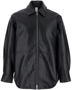 sunflower Jacket With Classic Collar And Dropped Shoulders - Black