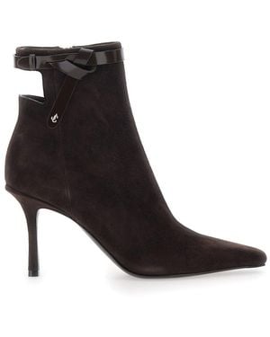 Jimmy Choo 'Camie' Ankle Boots With Knot Detail - Black