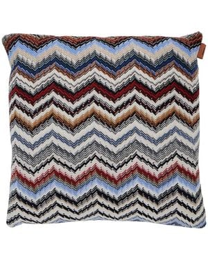 Missoni 'Colorado' Cushion With Zigzag Motif - Gray