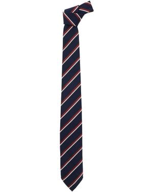 DSquared² Tie With All-Over Striped Motif - Blue