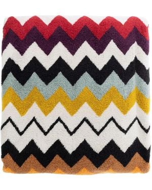 Missoni 'Murrina' Beach Towel With All-Over Zigzag Mot - Red