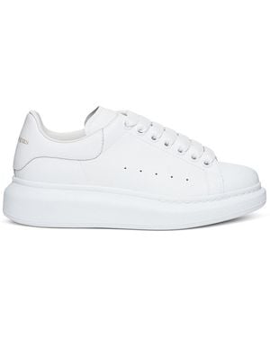 McQueen Sneaker big sole in pelle bianca - Bianco