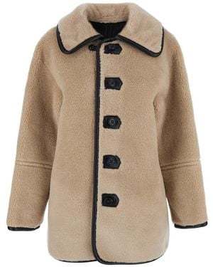 Low Classic Jacket With Reversible Design - Natural